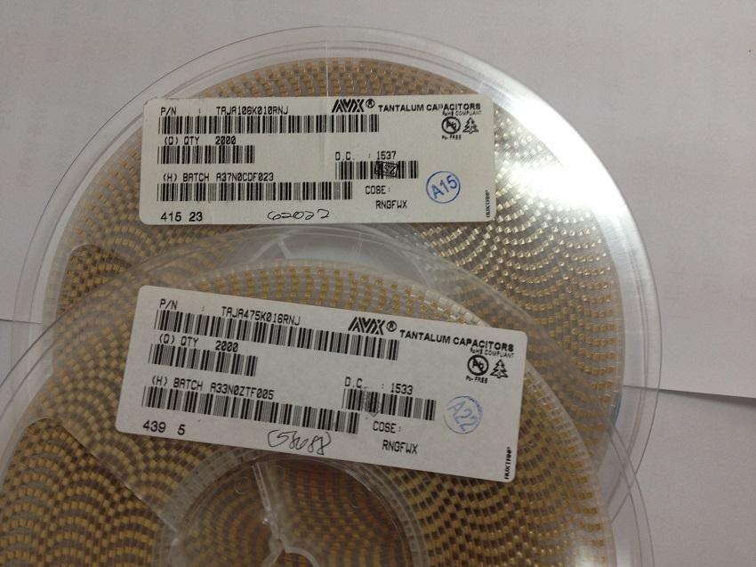 最新AVX鉭電容TAJ系列現(xiàn)貨